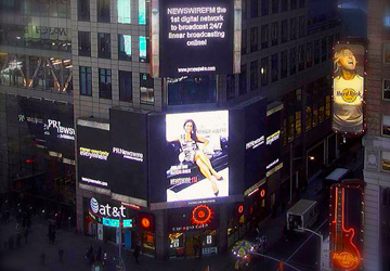 Our latest press release featured on PR Newswire with our campaign on Times Square in New York City.